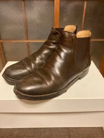 마가렛호웰 숏부츠 사이드 고어 브라운 36