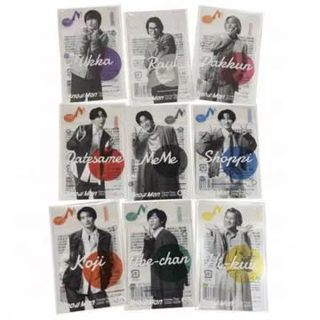 Snow Man 클리어 스티커 9인 세트 ON 투어 굿즈 스노우맨