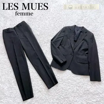 새상품급 레미유 아오키 팬츠 수트 셋업 워셔블 최근 모델