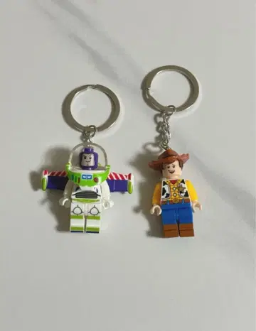 LEGO 토이스토리 우디 버즈 라이트이어 키링 2개 세트