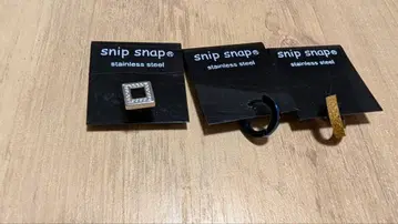스닙 스냅 귀걸이 세트 스테인리스 스틸