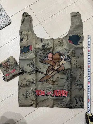 톰과 제리 에코백 브라운