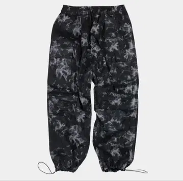 NINENUTS 타이다이 와이드 카고 팬츠 블랙