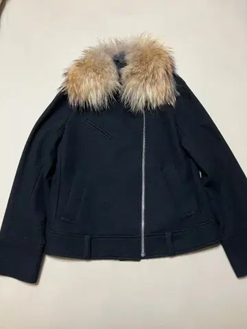 블랙 울 자켓 퍼 포함