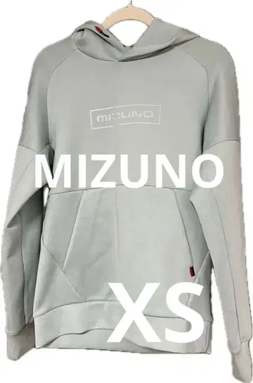 MIZUNO 후드 부착 후드티 라이트 블루 XS