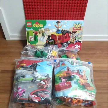 LEGO Duplo 디즈니 시리즈 5점 세트 & 기판 ( 빨간색 )