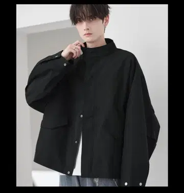 새상품 ASTRONOMY 빅 실루엣 드롭 숄더 숏 모즈 블루종