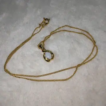 골드 체인 목걸이 오팔