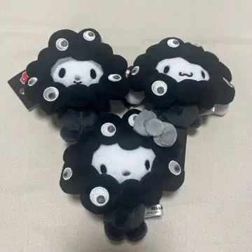 산리오 블랙미야쿠미야쿠 봉제 인형 3개 세트