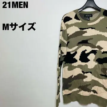 21MEN 카모 패턴 니트 M 사이즈