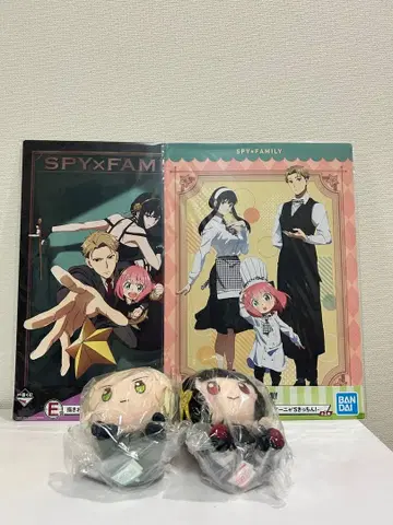 SPY x FAMILY 봉제 인형 & 비주얼 보드 세트
