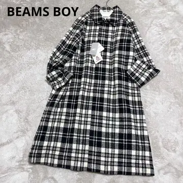 새상품 빔즈 보이 해리스 트위드 발마칸 코트 롱 코트