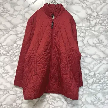 [베이힐] 퀼팅 자켓 스탠드 카라 충전솜 지퍼 오버 사이즈