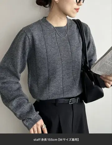 DISCOAT 울라이크 풀오버 그레이 M