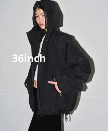 TODAYFUL 후디 퍼프 재킷 / 블랙 36