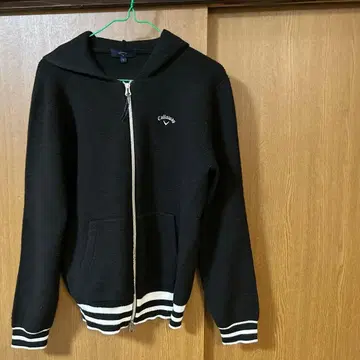 Callaway 후드 부착 니트 후드티 L 블랙