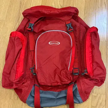 mont-bell 레드 트리플 포켓 팩 키즈 합숙