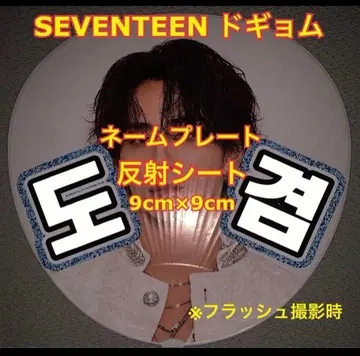 SEVENTEEN 도겸 반사 시트 명찰 미니 사이즈 9cm