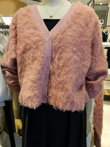 capricieux le'mage 플러피 숏 가디건