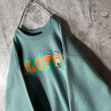 인기 컬러 빅 로고 맨투맨 트레이너 센터 로고 자수 원 포인트 M~L