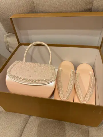 성인식 졸업식 핑크 조리 및 백 세트