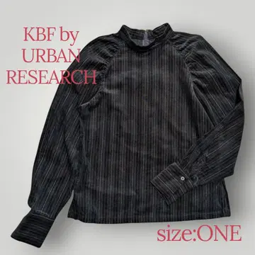 [ KBF 어반 리서치 F 사이즈 ] 퍼프 슬리브 코튼 블라우스 블랙