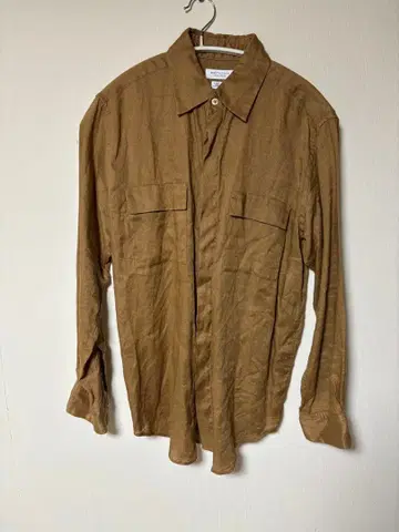 BEAUTY&YOUTH Linificio 브라운 긴팔 셔츠