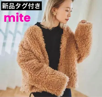 [택 포함 새상품] mite 푸들 퍼 니코앤드 브라운 판초