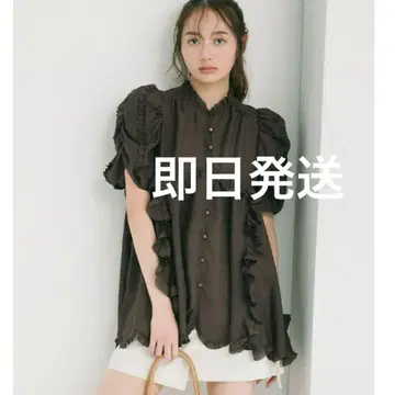 COCO DEAL 시어 프릴 블라우스