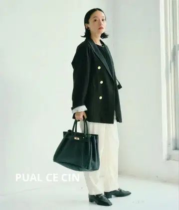 PUAL CE CIN 퓨어세신백 스퀘어 벨트 2WAY 백 소가죽