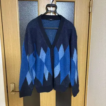 BEAMS 가디건 파랑