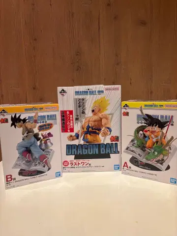 40th 제일복권 드래곤볼 피규어 3체 세트
