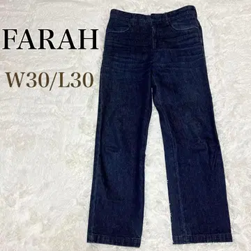 FARAH 턱 와이드 테이퍼드 팬츠 W30/L30