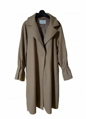 롱 코트 허리 벨트 포함