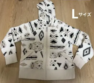 THE NORTH FACE 기하학 패턴 플리스 후드티