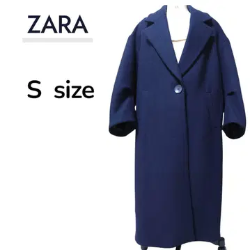 ZARA 네이비 롱 코트 S 사이즈