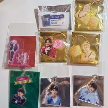 EBiDAN THE LIVE 아크릴 키링 아크릴 스탠드 네임 배지 세트