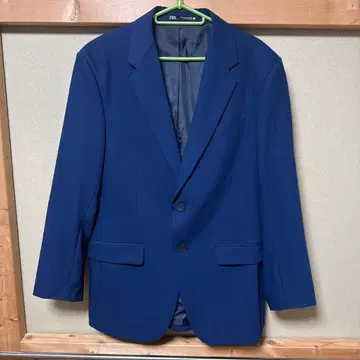 ZARA 네이비 블루 슬림핏 수트 세트