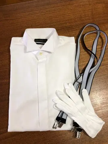 결혼식용 와이셔츠와 서스펜더 외 잡화