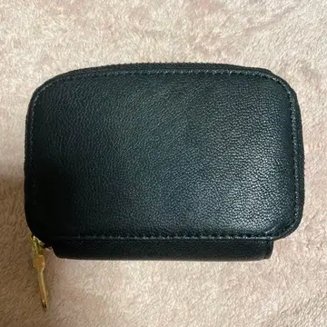 muta 블랙 코인 케이스 골드 지퍼