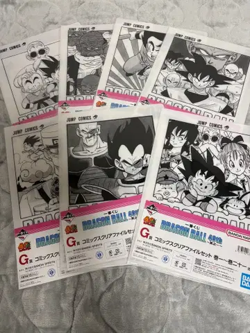 제일복권 드래곤볼 40th 그 G상 클리어 파일 7장 세트