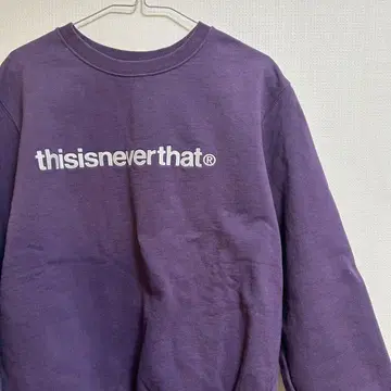 [ 귀중 ] THISISNEVERTHAT 퍼플 맨투맨 S