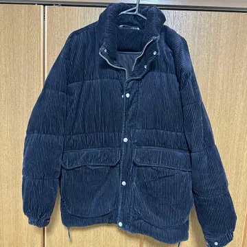 ZARA 네이비 코듀로이 패디드 자켓