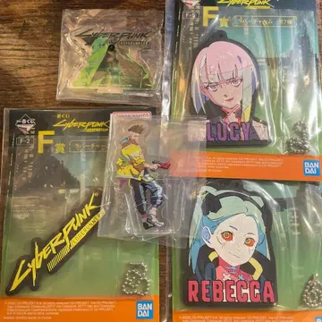 사이버 펑크 엣지 러너즈 아크릴 스탠드, 러버 참 세트 제일복권