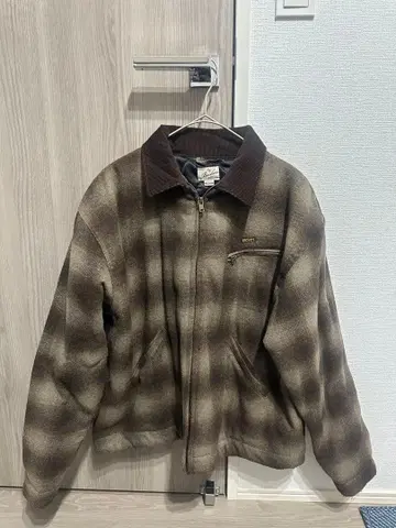 Backers 체크 무늬 퀼팅 자켓 M