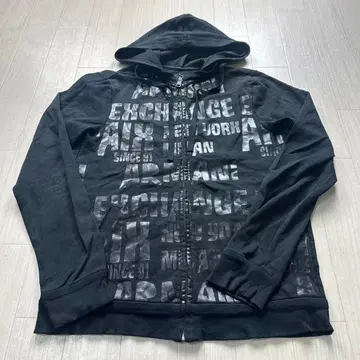 A|X Armani Exchange 블랙 후디
