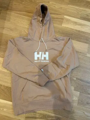 헬리 한센 베이지 후드 부착 후드티