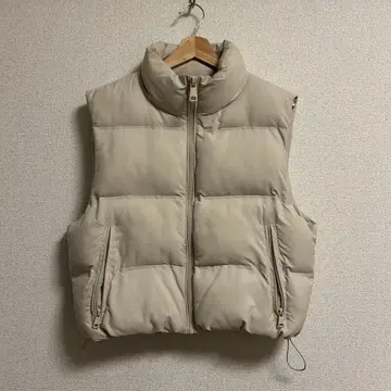 ZARA 다운 베스트 아이보리 M