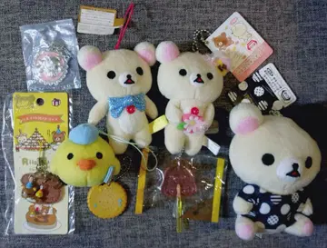 리락쿠마 코리락쿠마 키이로이토리 봉제 인형 마스코트 스트랩 8개