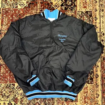 Champion 나일론 자켓 블랙 DeLONG